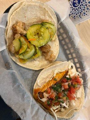 Fish Taco and shrimp Taco