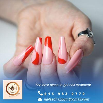 Fancy your day with these trendy nail sets designed at Nail So Happy!
 We enjoy having you here.