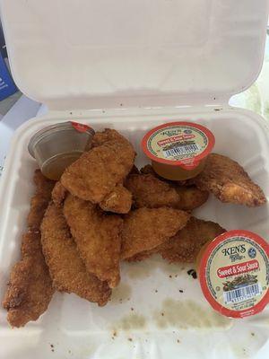 Plain chicken fingers