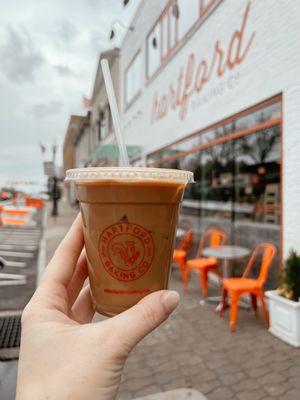 Iced Vanilla Latte with Almond Milk