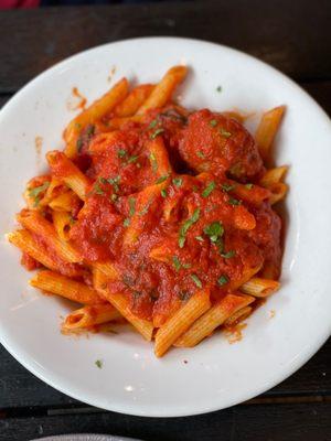 PENNE Pasta with Meatballs