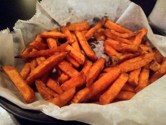 Sweet potato fries, given plain.