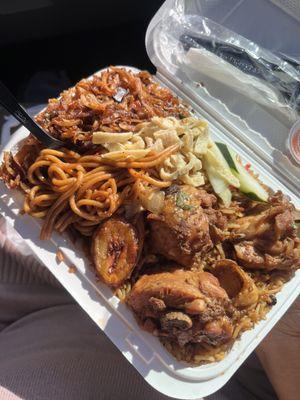 Bami and Nasi combo