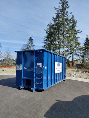 40 yard container at a new Development Site in Renton Wa