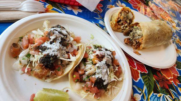 Fried fish tacos