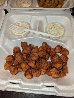 Bay Scallops (comes w.Tarter Sauce & Coleslaw) $12.50