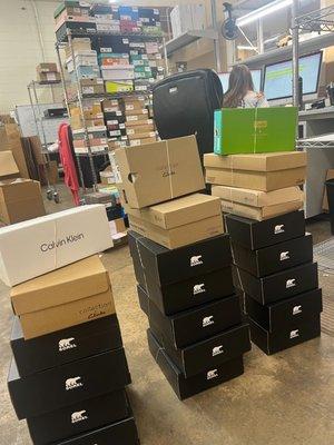 Checkout these designer shoes ready to be purchased and resold by our clients!