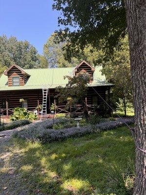 Rescrewing metal roof