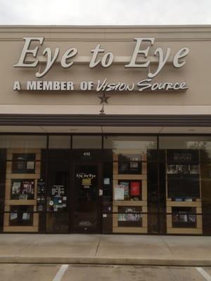 Eye to Eye signage after joining Vision Source