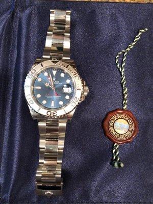 40mm Blue Faced Rolex Yachtmaster