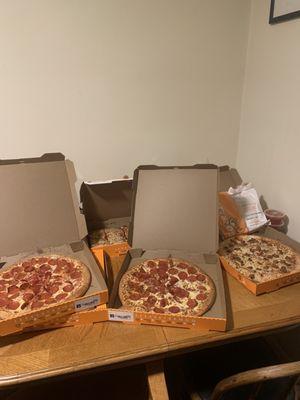 Pizza Feast under $45 not bad for a date night with LOTS of leftovers