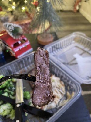 "Medium rare" steak