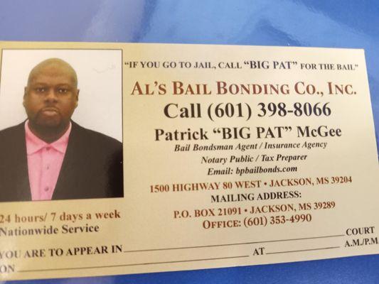 Als Bail Bond Nationwide Services