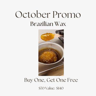 October Promotion! Stay smooth year round, prep in the fall and winter to be ready for summertime!