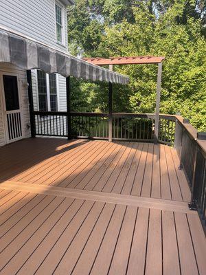 Deck with new trex boards