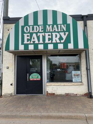 Back door to restaurant