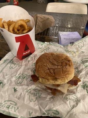 Chicken Bacon Swiss Sandwich with Curly Fries (Large)