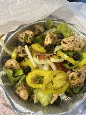 Salad with chicken