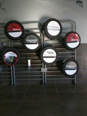 Some of the tire brands available.