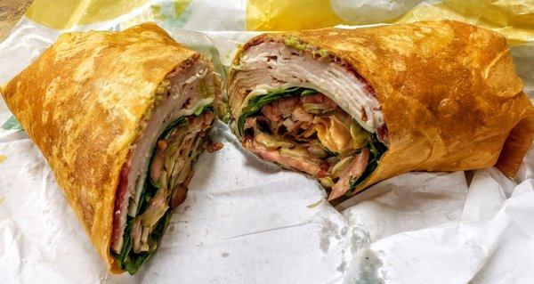 Turkey, Bacon and Avocado Signature Wrap at Subway Clinton