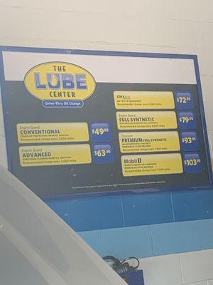 Oil change prices