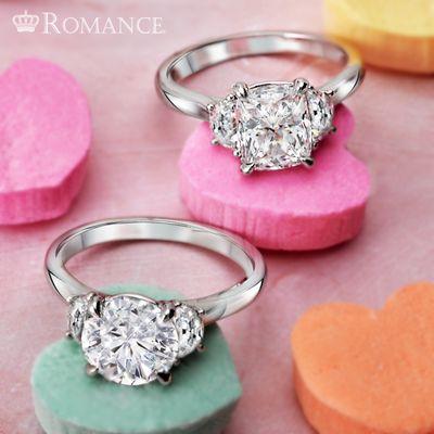 Engagement rings from our Romance Collection