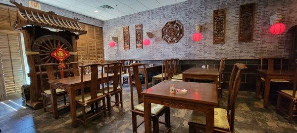 One of the nicer interiors for a Chinese restaurant.