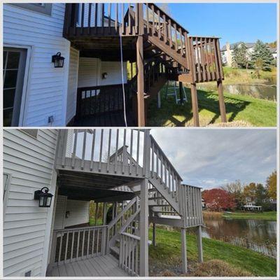 Deck re-staining (solid stain)