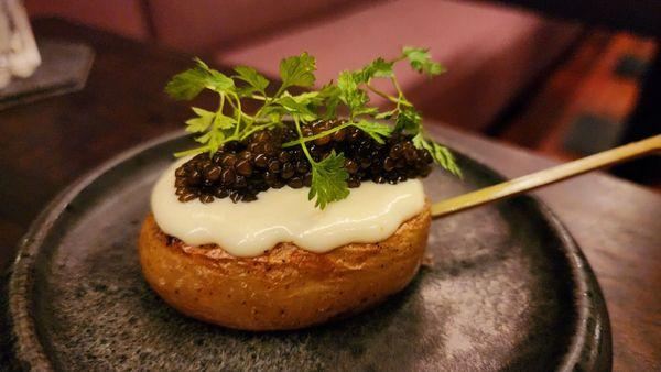 Caviar potato