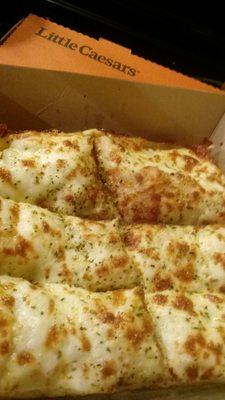 A cheesy bread. Delicious!