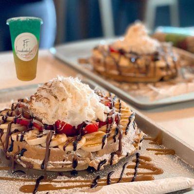 Our High Protein waffles and energy refresher combo