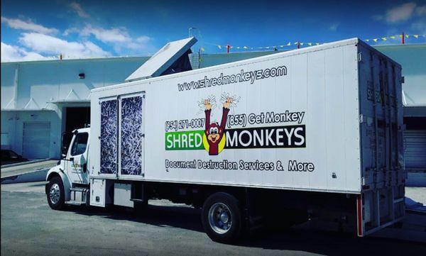 Shred Monkeys, an All Points Company serving South Florida with secure mobile and pick-up shredding services.