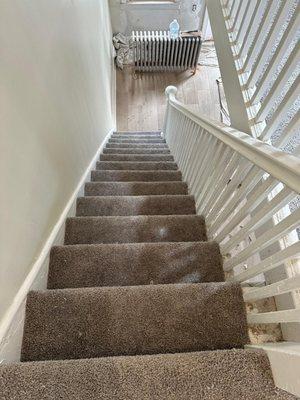 Carpet over steps