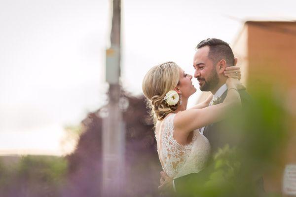 My beautiful lace back Pronovias dress!