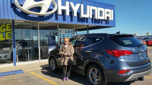 Thank you Diana enjoy your brand new Hyundai Santa Fe Sport