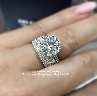 We specialize in diamond engagement rings and wedding bands.  Follow us on Instagram: John Paradiso Jewelry