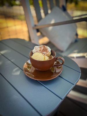 The Local Café's Affogato. Espresso over vanilla ice cream, delicious!