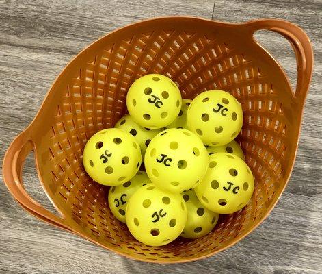 The "Pickleball Newbie Class" will hit these new picklballs today! Join a group class or host your own event: www.joycrazy.com