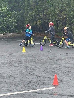 Learn to bike camp on site.