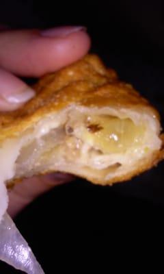 Also found what appeared to be a wing from an insect in the cheese steak roll.