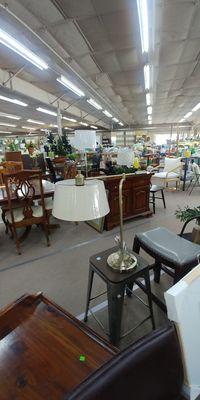 Honing in on a nice lamp.  Lots of lamps for sale