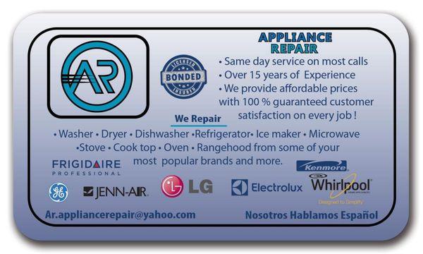 A R Appliance Repair