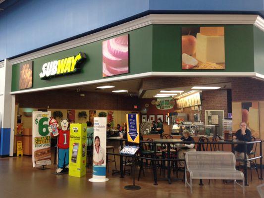 Subway inside the Super Walmart