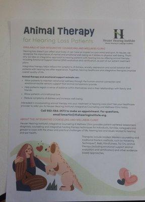 A good reason to get a dog, Animal Therapy