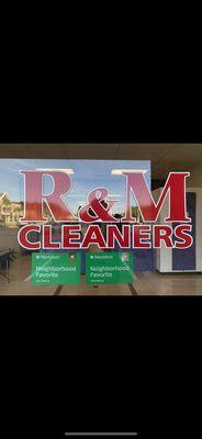 R&M cleaners 
Neighborhood favorite for 2017 & 2018