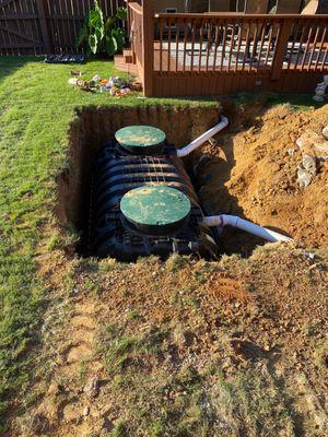 J Henry Plumbing, LLC Septic tank installed