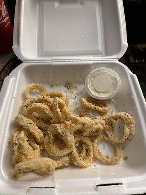 Fried Calamari and Ranch