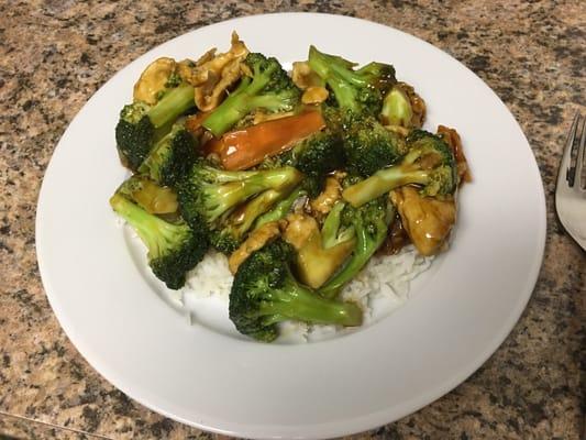 Chicken with broccoli