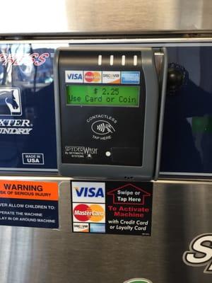 Credit cards accepted for washing machines!!!