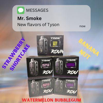 New flavors just hit the shelf. Tyson did his thing with these new flavors!! Digital display, 7500 puffs, delicious flavors!